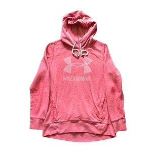 Under Armour Women’s Coral Long Sleeve Hoodie Sweatshirt Loose Fit Size Medium